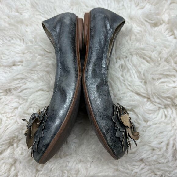 Paul Green Hailey Bronze Leather Metallic Ballet Flats - Picture 2 of 10